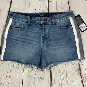 Hudson Gemma Midrise Cutoff  Zipper Side Shorts 28